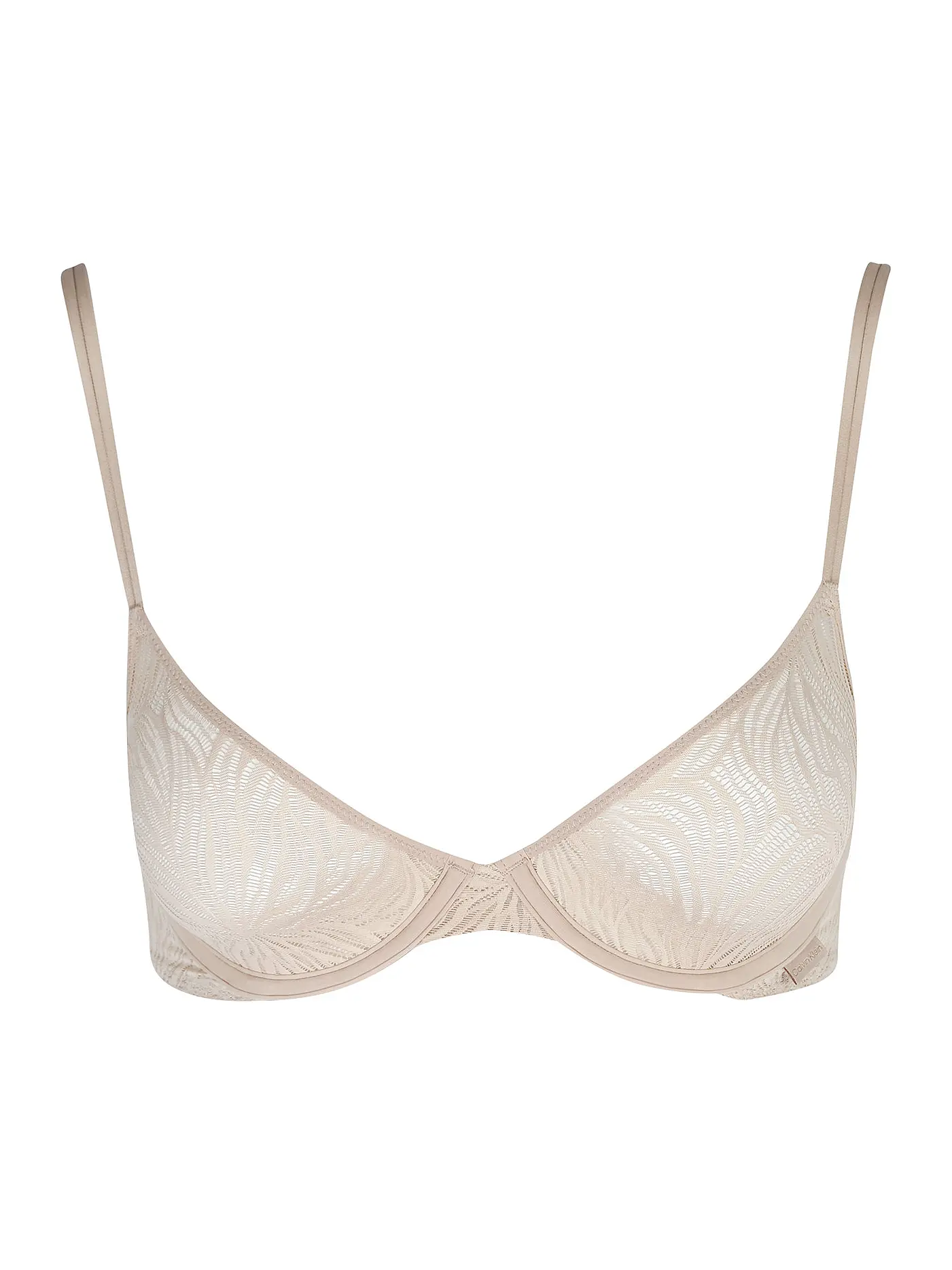 CALVIN KLEIN | Hartschalen BH SHEER MARQUISETTE beige | beige